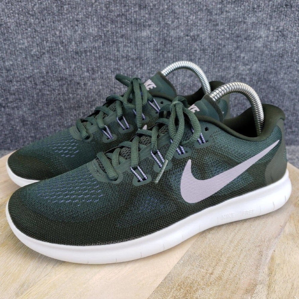 Nike Free Rn 2017 Women's Size 9 Green Running Low Top Shoes Sneakers 880840-302